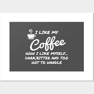 Coffee Drinker Quote Men Women Coffee Lover Posters and Art